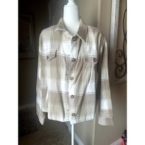 Able Plaid Brushed Jacket